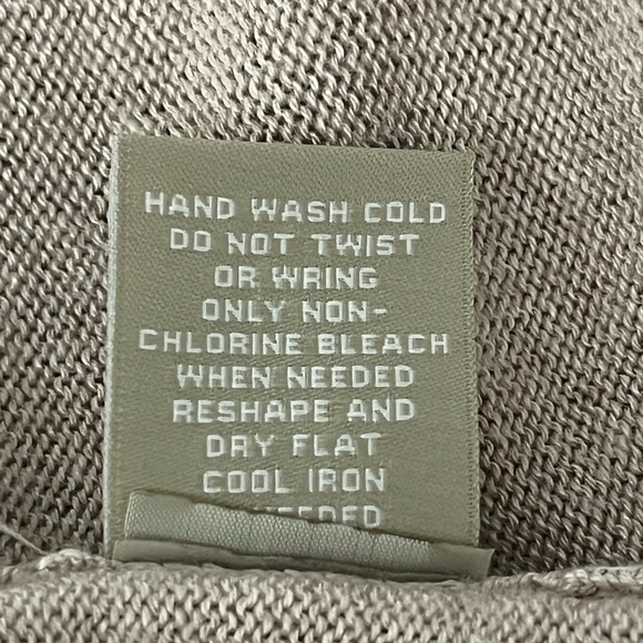 Joan Vass 100% Viscose Knit Open-Front Cardigan Long Sleeve Gray Women's Medium - Picture 6 of 9